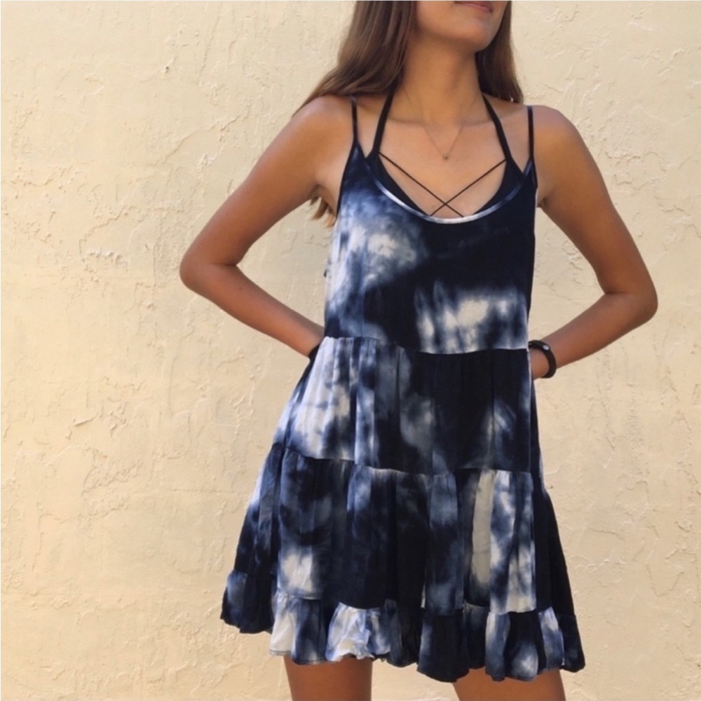Brandy Melville Jada Tie Dye Slip Dress